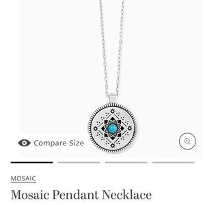 Silver and Blue Pendant Necklace